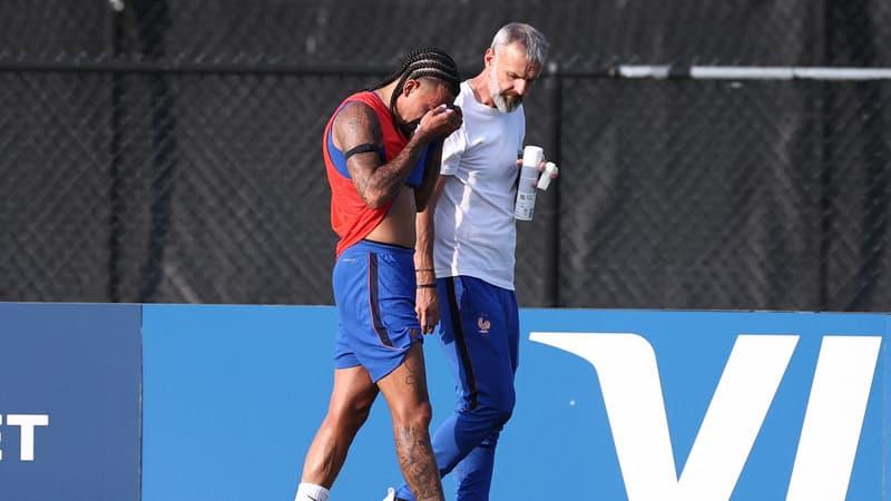 Malo Gusto blessé à la cheville : nouveau coup dur pour les Bleus