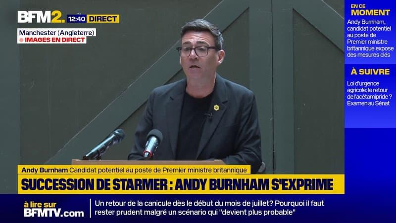 Andy Burnham promet un électrochoc pour le Royaume-Uni